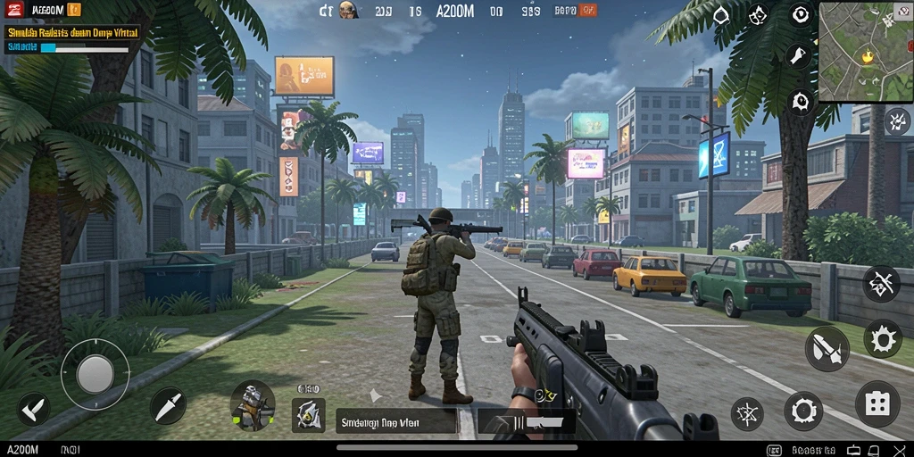 Tampilan screenshot A200M yang menampilkan momen gameplay Simulation.