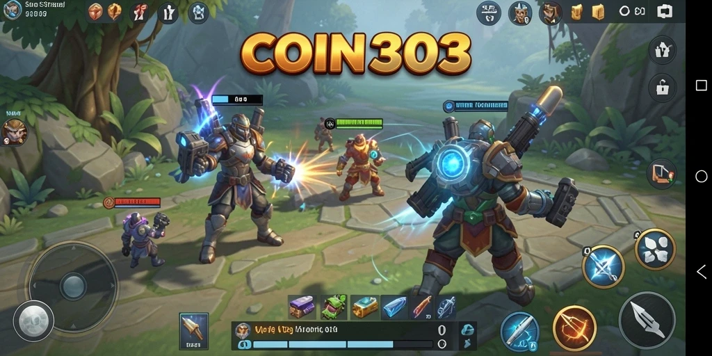 Tampilan menarik dari gameplay <strong>COIN303</strong> di dunia SLG.