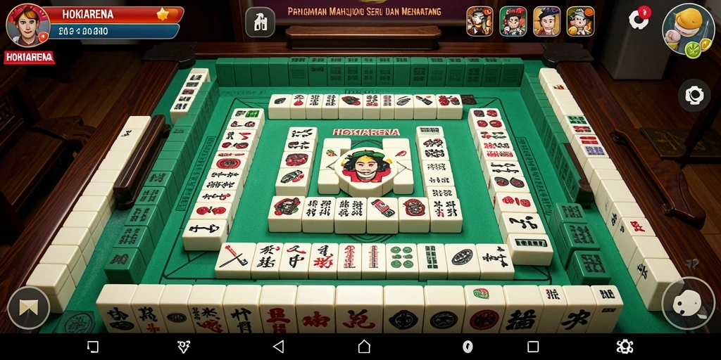 Gameplay seru Mahjong di HOKIARENA dengan grafis menawan.