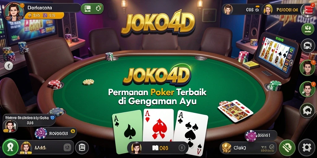 Tampilan antarmuka permainan Poker yang menarik di JOKO4D.
