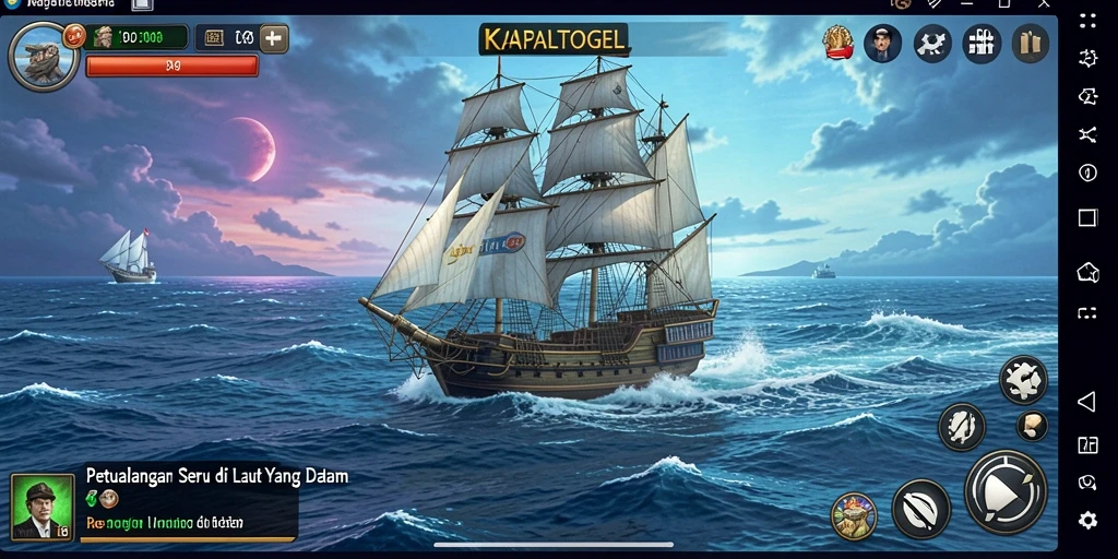 Tampilan gameplay seru KAPALTOGEL di dunia bawah laut.
