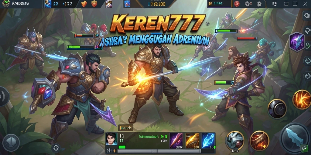 Tampilan utama gameplay KEREN777 yang seru dan mendebarkan.