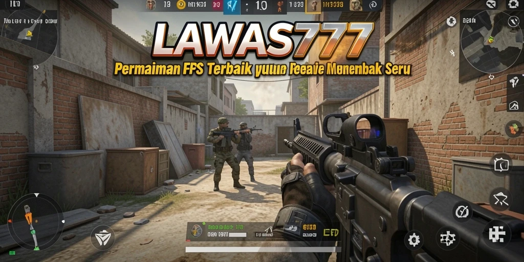 Tampilan gameplay LAWAS777 dengan pertempuran seru di medan perang.