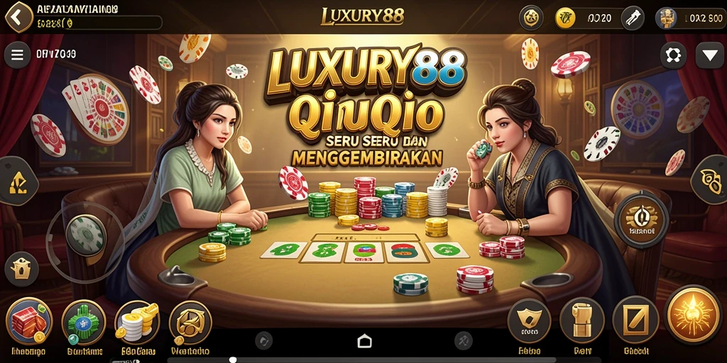Tampilan gameplay seru dari LUXURY88 saat bermain QiuQiu.