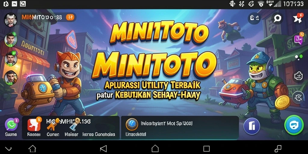 Tampilan antarmuka aplikasi MINITOTO yang bersih dan fungsional.