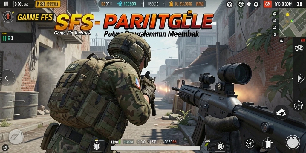 Screenshot menampilkan aksi tembak-menembak yang mendebarkan dalam PARISTOGEL.