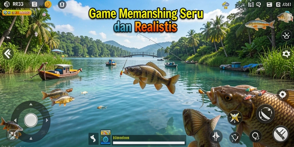 Gameplay memancing yang menegangkan dan penuh keseruan dalam RR33.